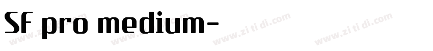 SF pro medium字体转换